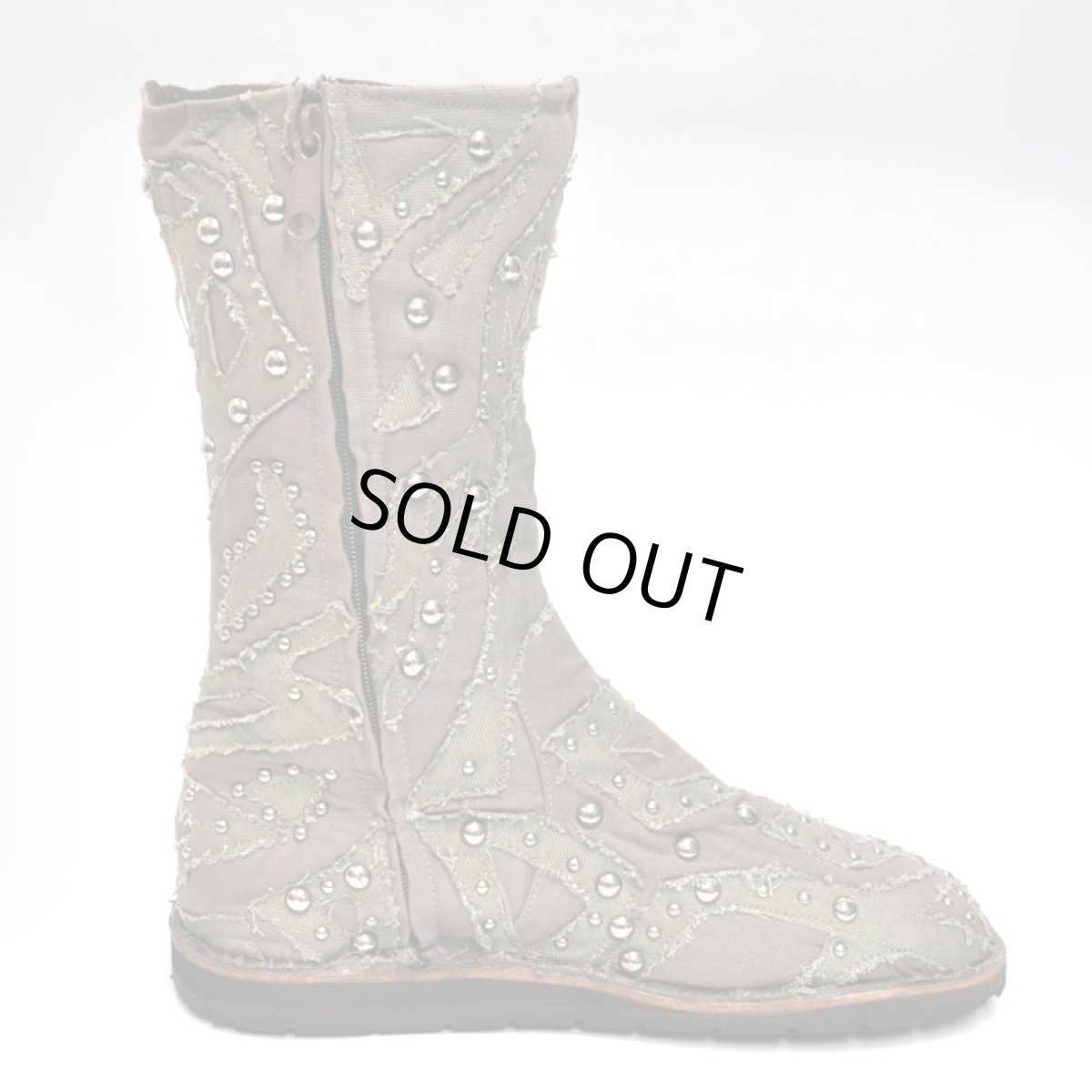 画像2: FLOWER OF LIFE コットン・ブーツ/オリーブ×カーキ【メンズサイズ】 (2)