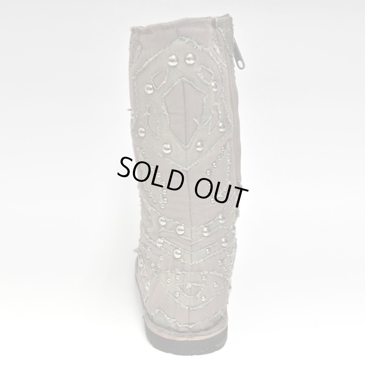 画像3: FLOWER OF LIFE コットン・ブーツ/オリーブ×カーキ【レディースサイズ】 (3)