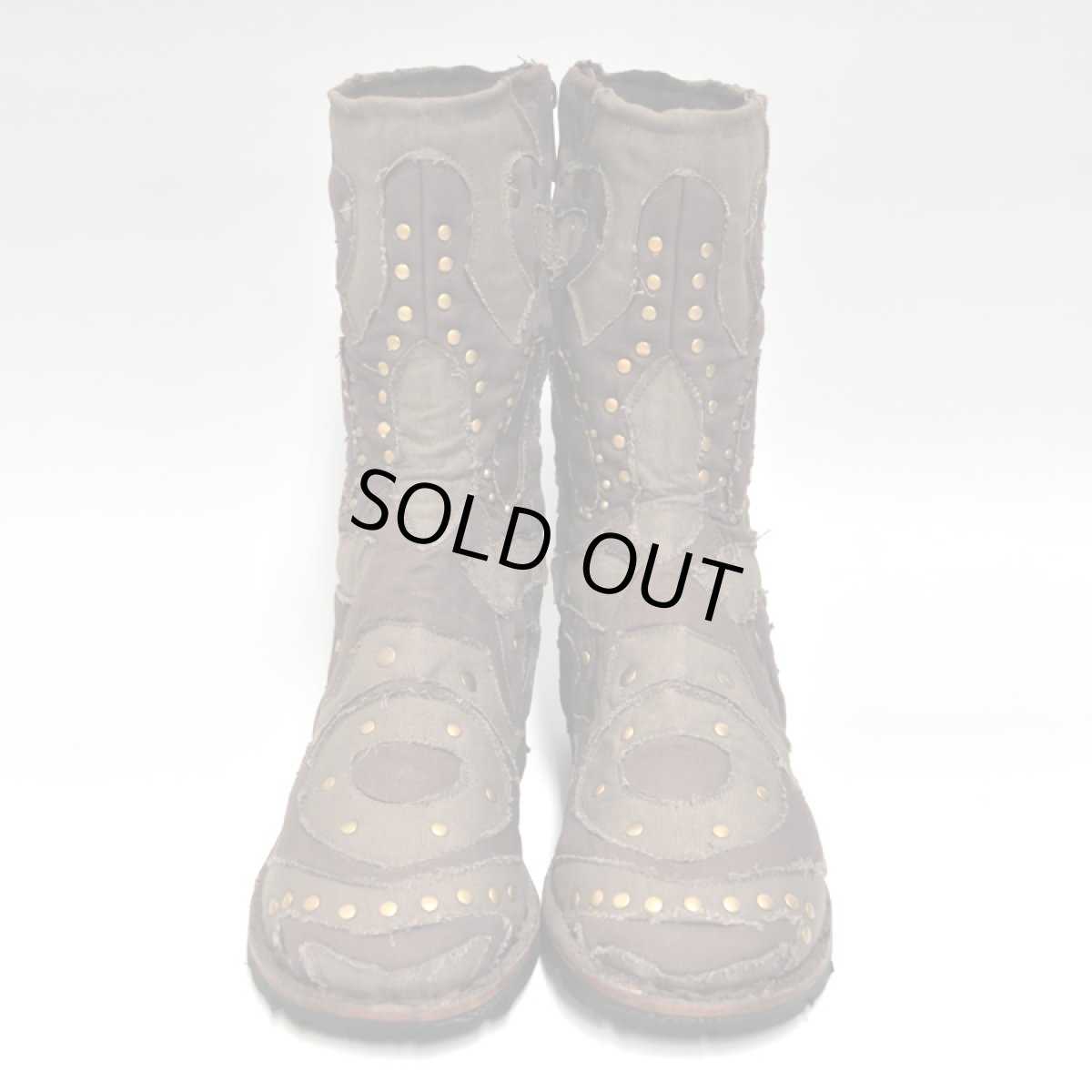 画像4: FLOWER OF LIFE コットン・ブーツ／カーキ×ブラウン【レディースサイズ】 (4)