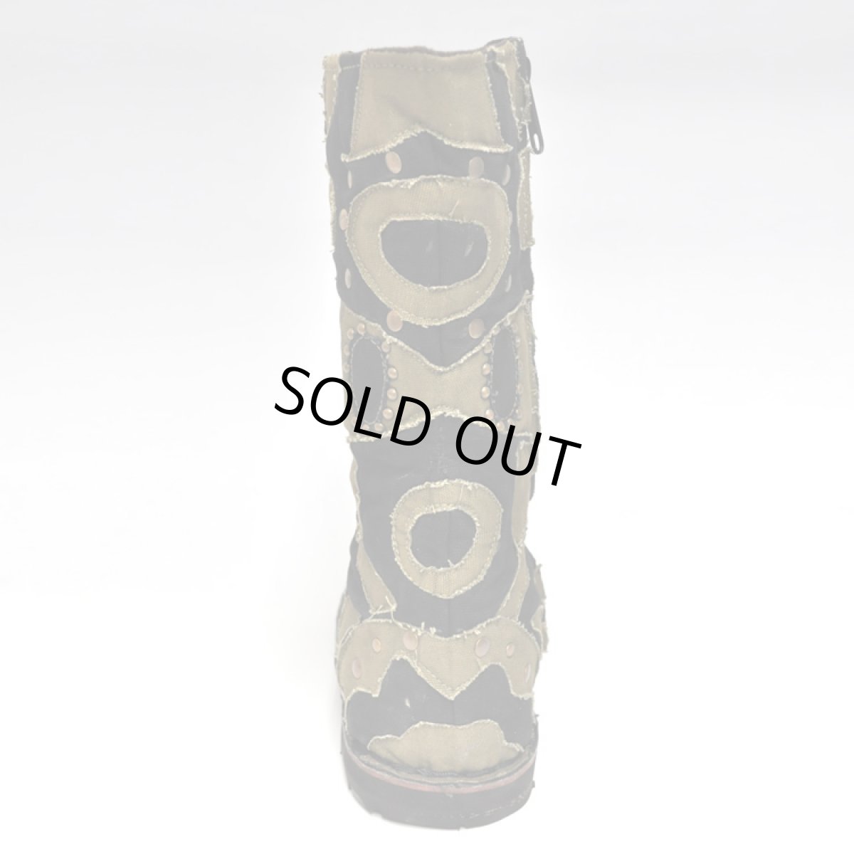 画像3: FLOWER OF LIFE コットン・ブーツ／サンドカーキ×ブラック【メンズサイズ】 (3)