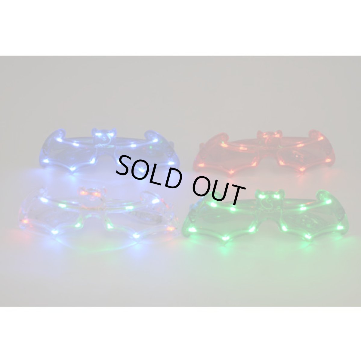 画像3: 光るサングラス「BAT/ブルー」 (3)