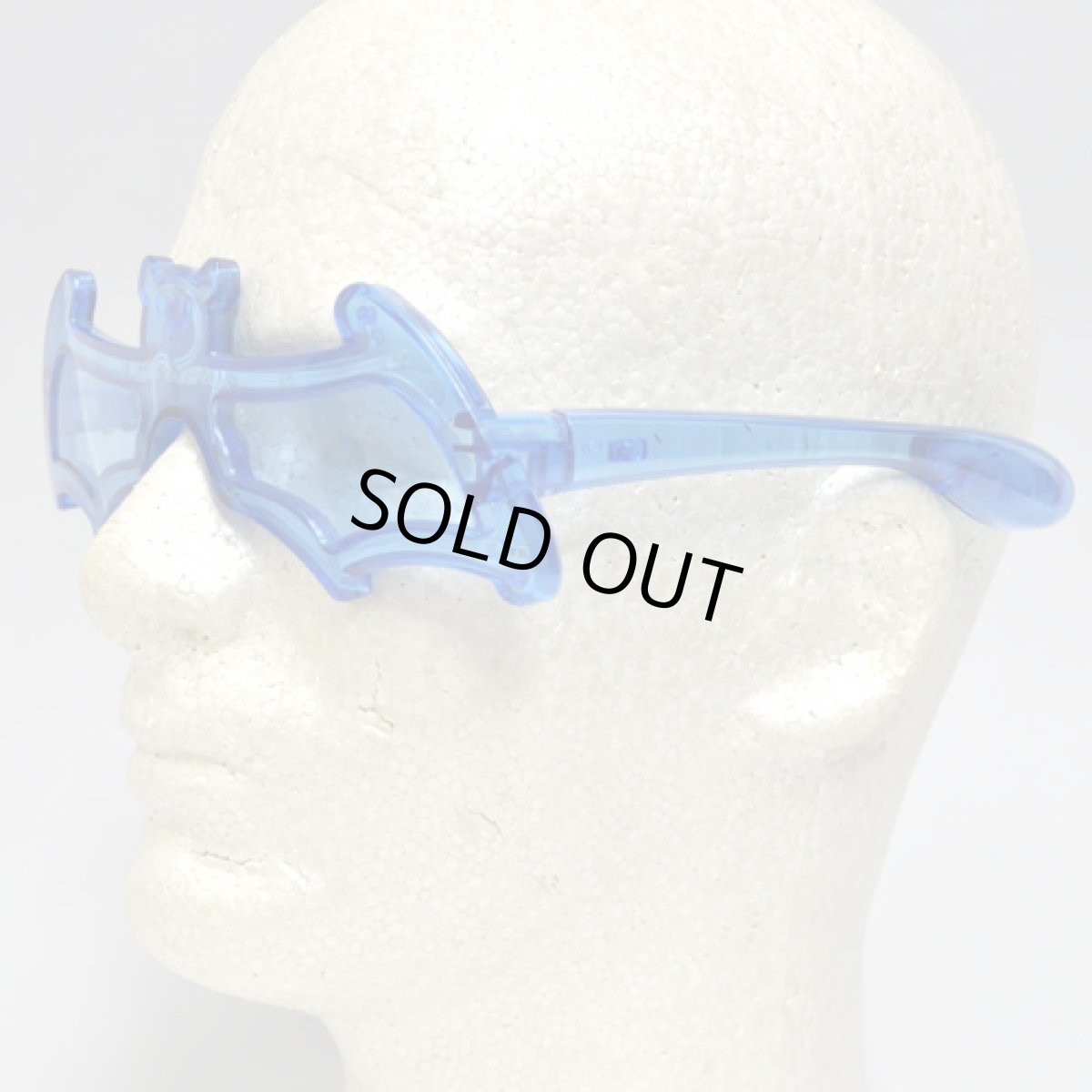 画像2: 光るサングラス「BAT/ブルー」 (2)