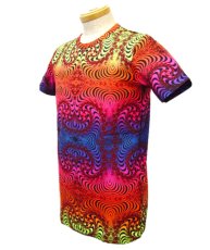 画像3: SPACE TRIBEメンズTシャツ「RAIBOW FRACTAL」 (3)