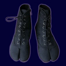 画像3: SPACE TRIBE シューズ「Elf Tabi Boot / Black」(ファスナー付き) (3)