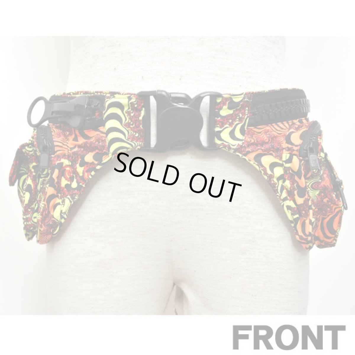 画像3: SPACE TRIBE 11ポケット・ウエストバッグ/RAINBOW FRACTAL (3)