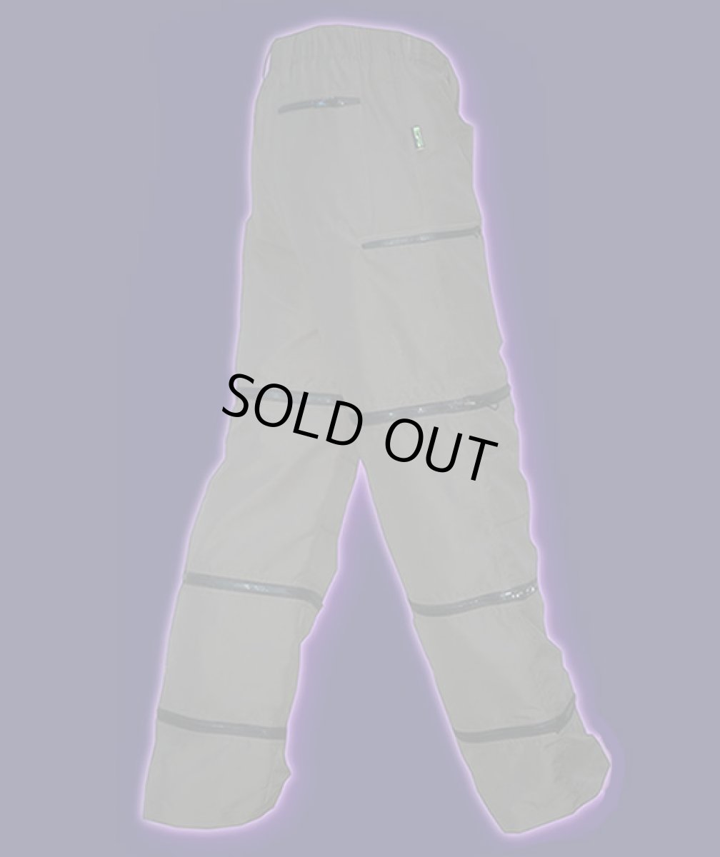 画像3: SPACE TRIBE ユニセックス・4WAYパンツ「Psy-Traveller Pants / オリーブマイクロ」 (3)