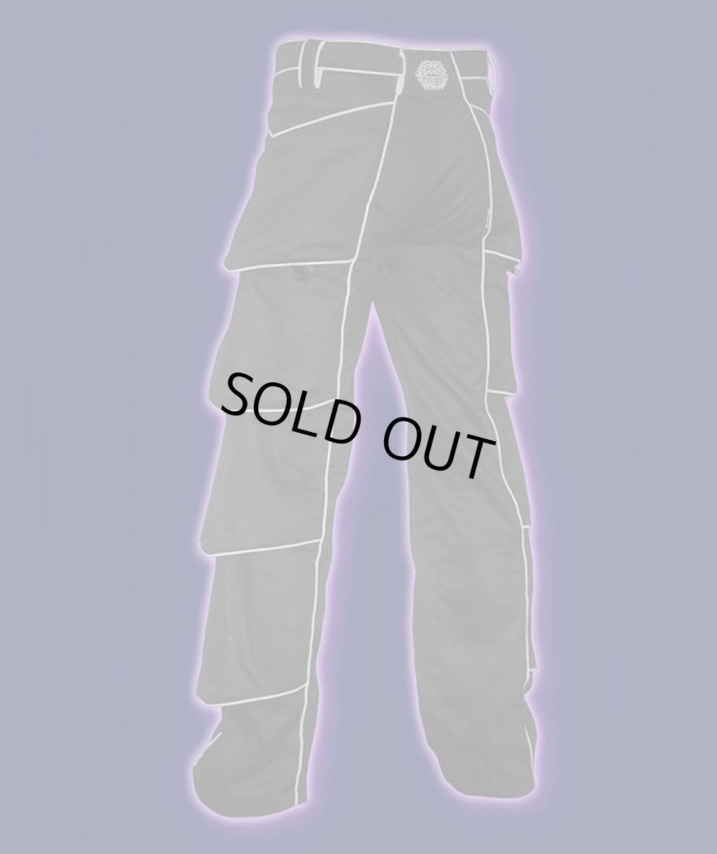 画像2: SPACE TRIBE ユニセックス・パンツ「Segment Pants / ブラック×グレー」 (2)
