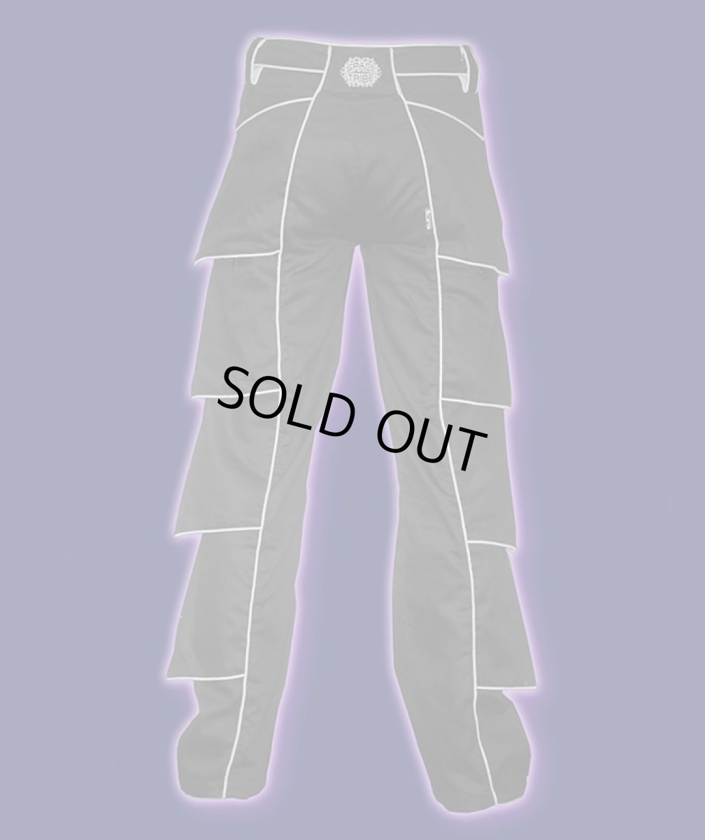 画像3: SPACE TRIBE ユニセックス・パンツ「Segment Pants / ブラック×グレー」 (3)
