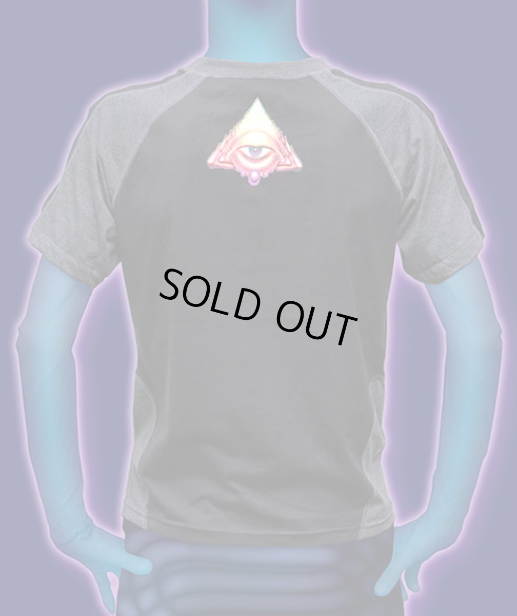 画像2: SPACE TRIBEメンズ・ラグランTシャツ「Spectraleyes 2-tone」 (2)