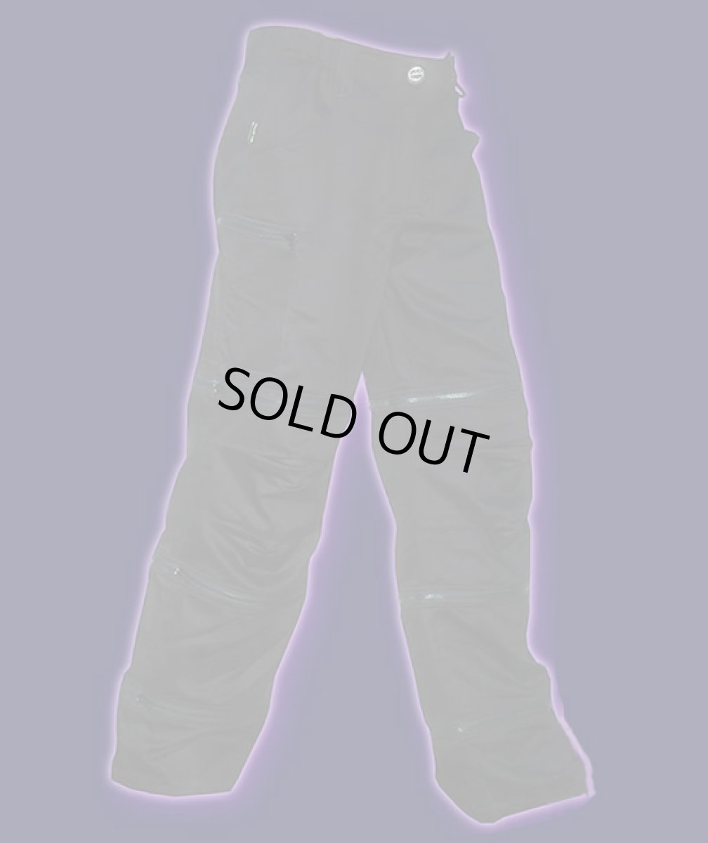 画像2: SPACE TRIBE ユニセックス・4WAYパンツ「Psy-Traveller Pants / ブラックマイクロ」 (2)