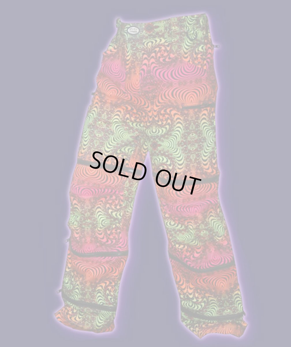 画像2: SPACE TRIBE ユニセックス・4WAYパンツ「Psy-Traveller Pants / Rainbow Fractal」 (2)