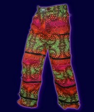 画像2: SPACE TRIBE ユニセックス・4WAYパンツ「Psy-Traveller Pants / Rainbow Fractal」 (2)