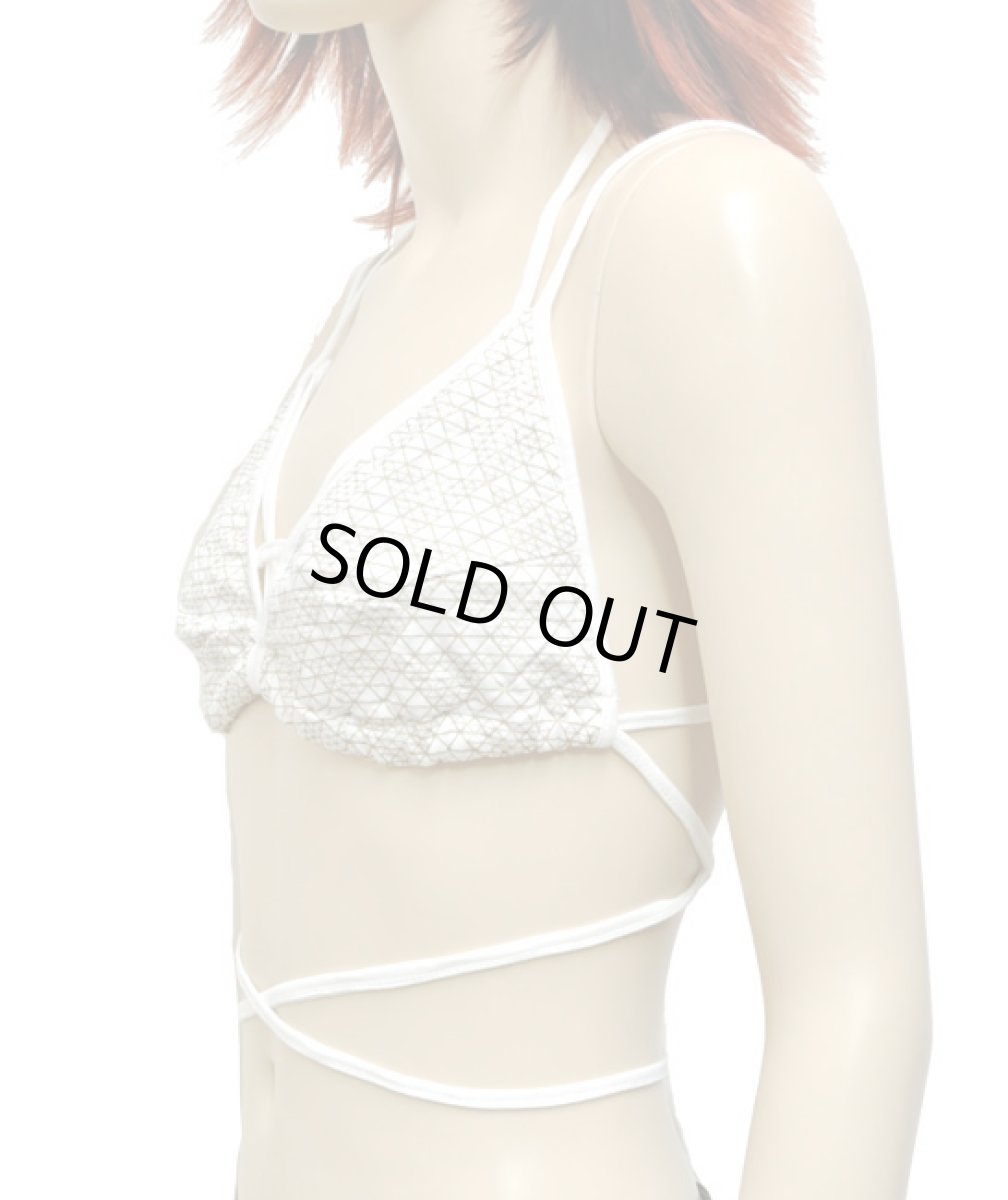 画像4: KAYO - Anime Clothing ブラトップ「Ayagata Bra / ホワイト×ゴールド」 (4)