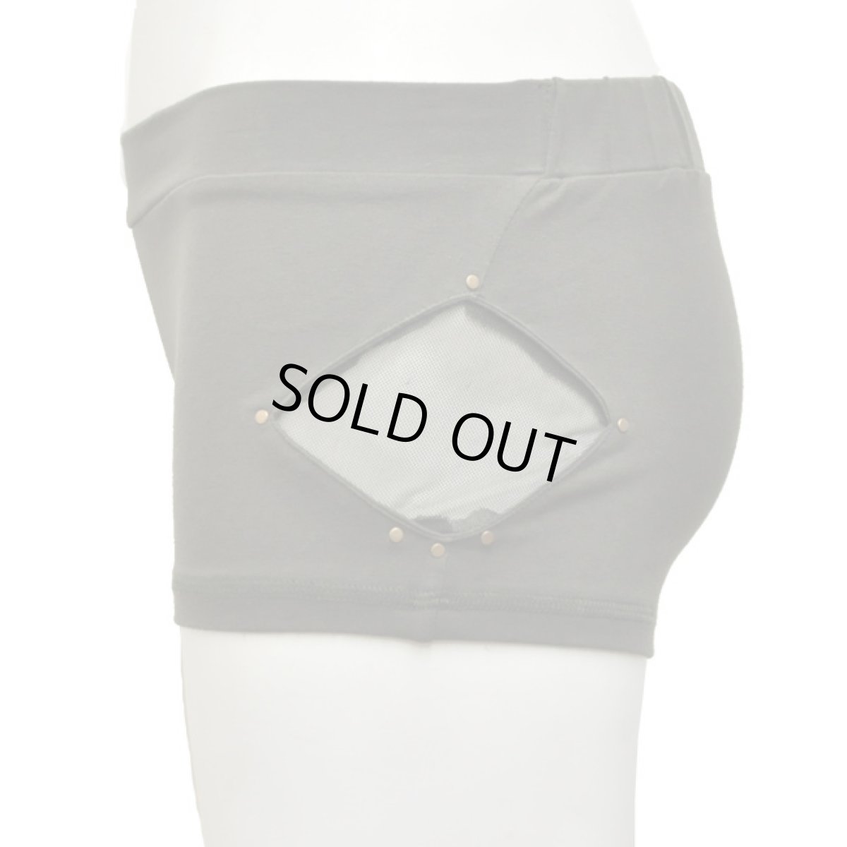 画像3: KAYO - Anime Clothing  ショートパンツ「Pyramid Side Mesh Shorts / オリーブ」 (3)