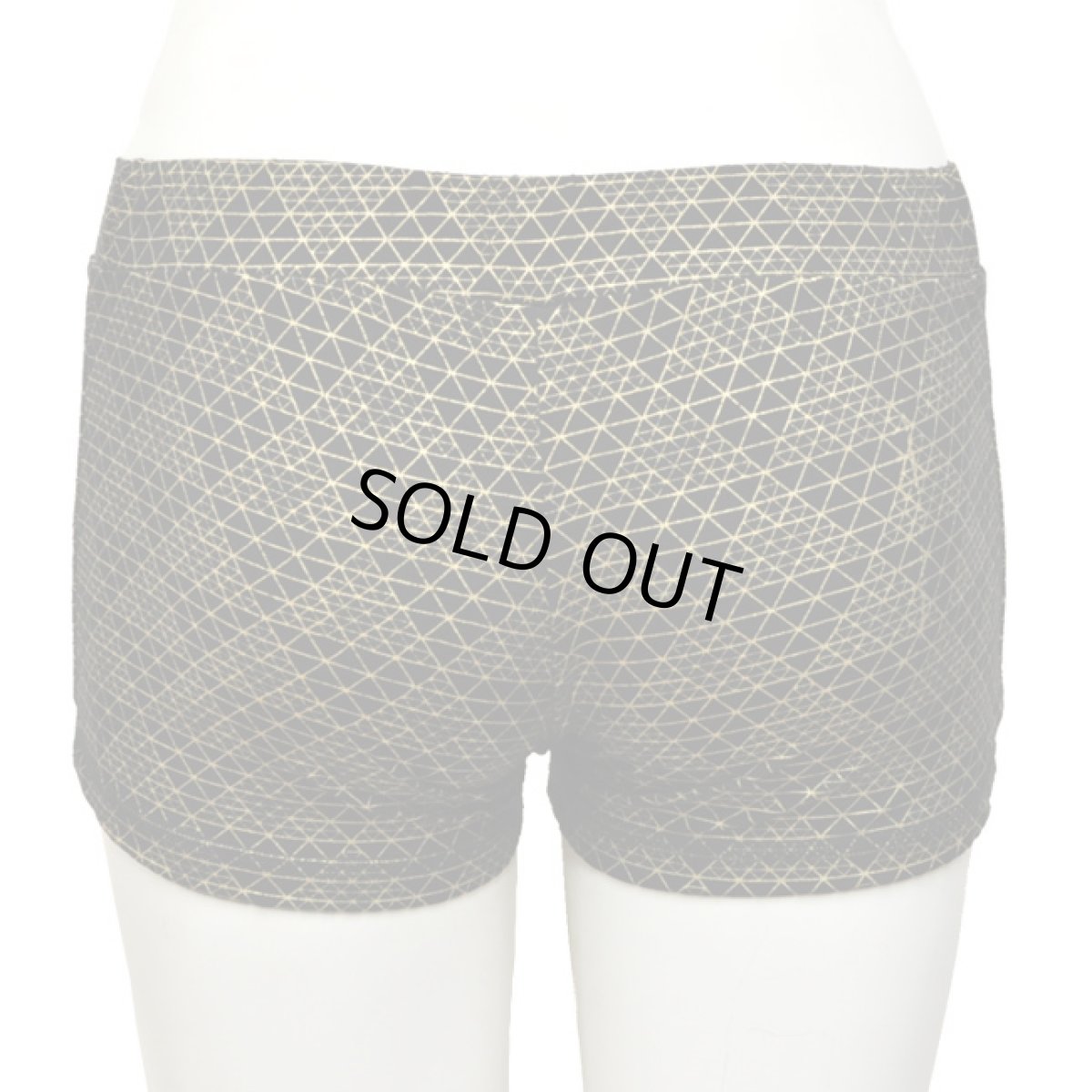 画像3: KAYO - Anime Clothing  ショートパンツ「DMT Pyramid Pront Shorts / ブラック×ゴールド」 (3)