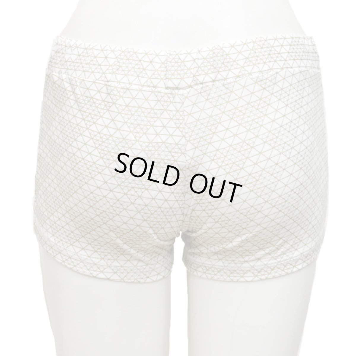 画像5: KAYO - Anime Clothing  ショートパンツ「DMT Pyramid Pront Shorts / ホワイト×ゴールド」 (5)