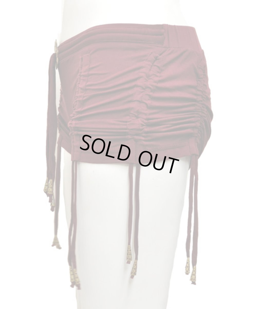 画像3: KAYO - Anime Clothing  ショートパンツ「Diamond String Shorts / マルーン」 (3)