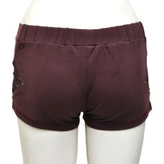 画像4: KAYO - Anime Clothing  ショートパンツ「Pyramid Side Mesh Shorts / マルーン」 (4)