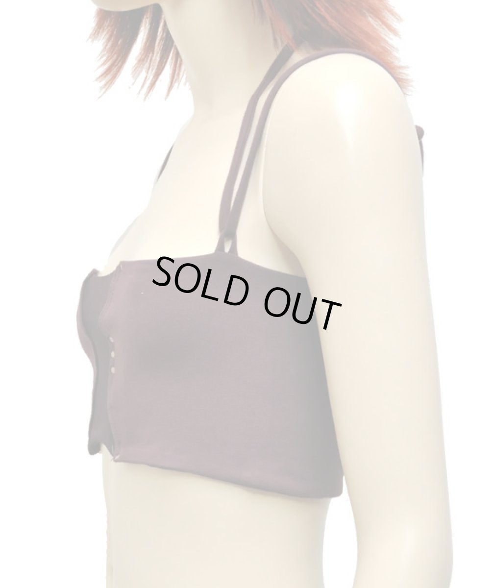 画像2: KAYO - Anime Clothing ブラトップ「Mesh Bra / マルーン」 (2)