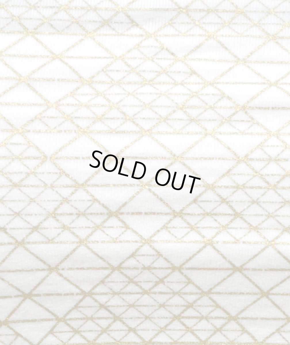 画像2: KAYO - Anime Clothing ブラトップ「DMT Pyramid Print Mini Bra / ホワイト×ゴールド」 (2)