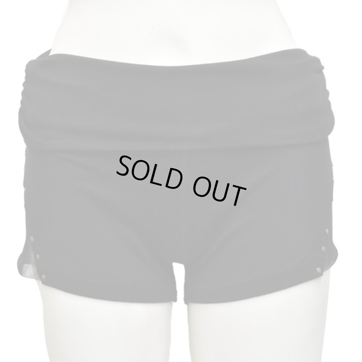 画像3: KAYO - Anime Clothing  ショートパンツ「Side Mesh High Waisted Shorts / ブラック」 (3)