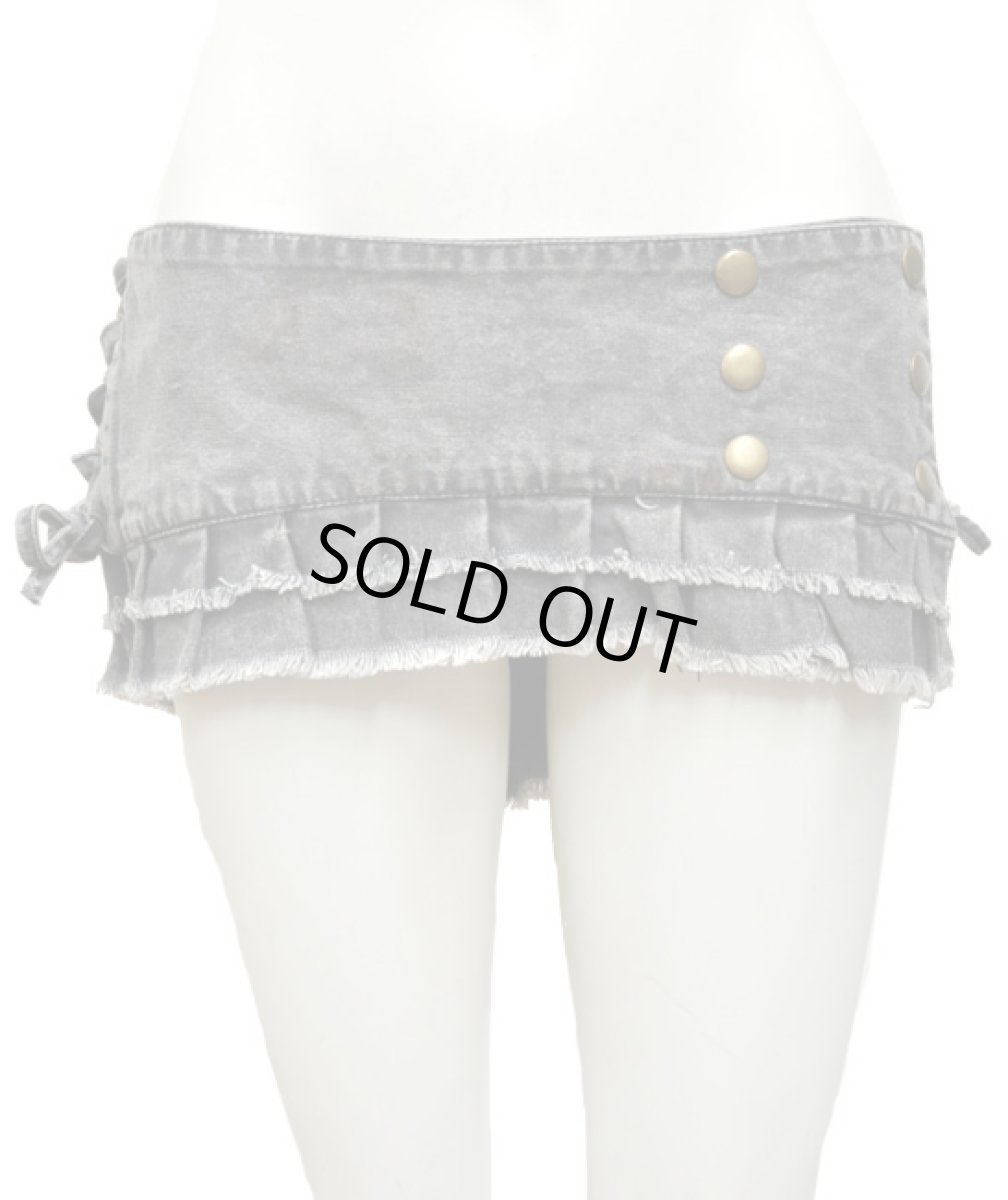 画像3: KAYO - Anime Clothing  スカートベルト「Canvas Stonewash Skirt Belt / ウォッシュブラック」 (3)