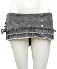 画像3: KAYO - Anime Clothing  スカートベルト「Canvas Stonewash Skirt Belt / ウォッシュブラック」 (3)