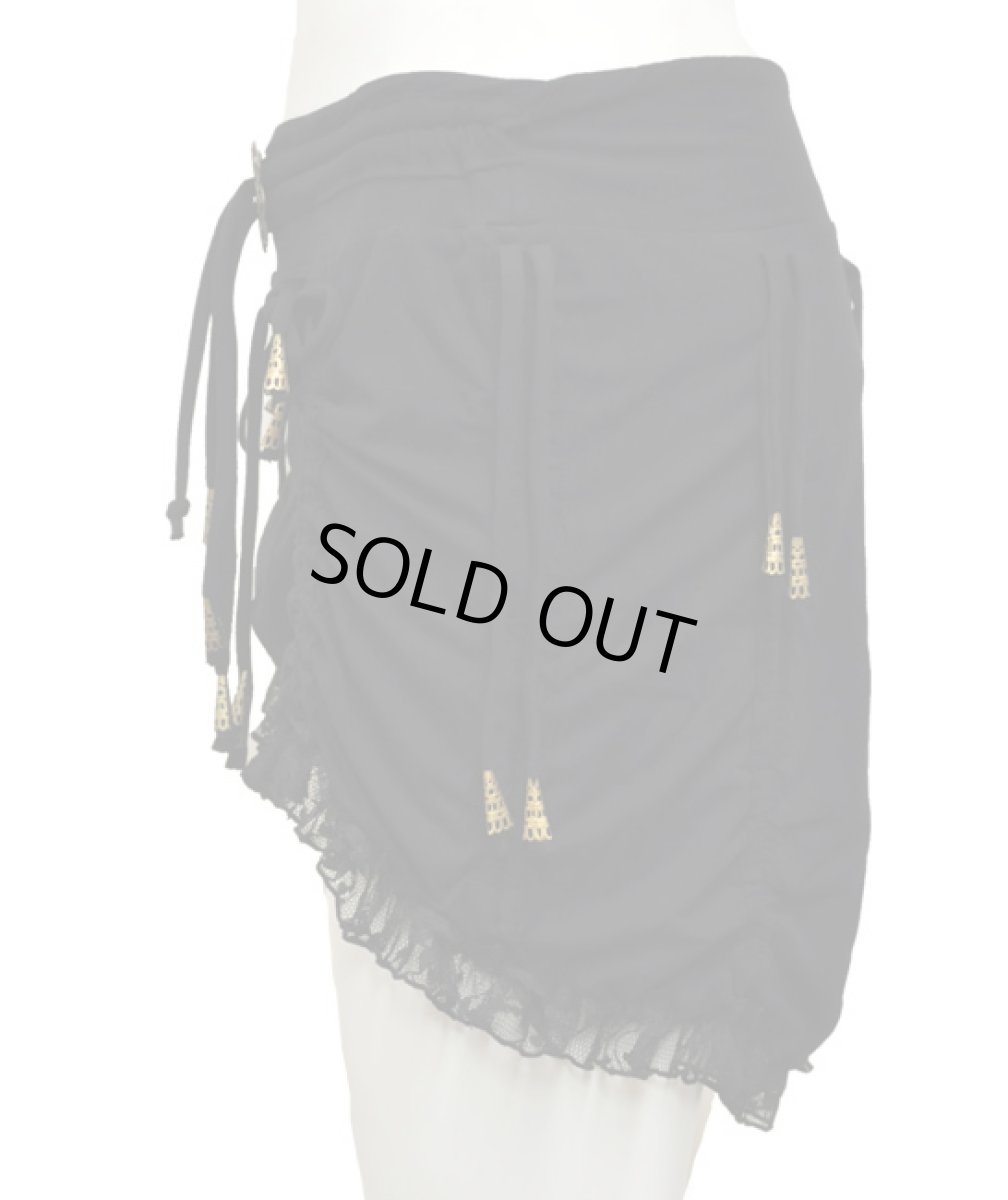 画像3: KAYO - Anime Clothing  スカート「Diamond String Skirt / ブラック」 (3)