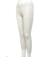 画像3: KAYO - Anime Clothing  3／4レギンス「DMT Pyramid Print Legging / ホワイト×ゴールド」 (3)