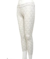 画像3: KAYO - Anime Clothing  3／4レギンス「DMT Pyramid Print Legging / ホワイト×ゴールド」 (3)