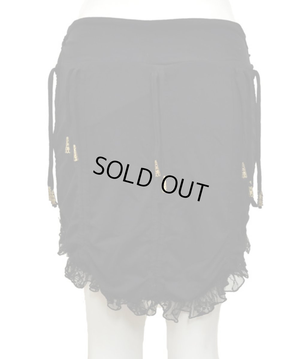 画像4: KAYO - Anime Clothing  スカート「Diamond String Skirt / ブラック」 (4)