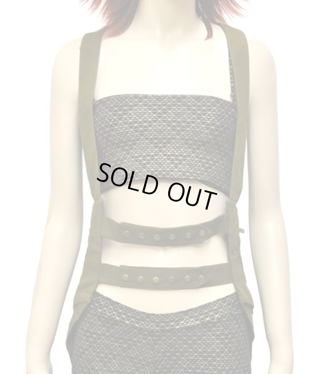 画像2: KAYO - Anime Clothing ホルスターバッグ「Pyramid Halster / オリーブ」 (2)