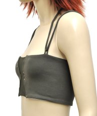 画像2: KAYO - Anime Clothing ブラトップ「Mesh Bra / オリーブ」 (2)