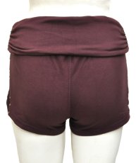 画像3: KAYO - Anime Clothing  ショートパンツ「Side Mesh High Waisted Shorts / マルーン」 (3)