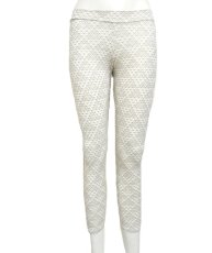 画像2: KAYO - Anime Clothing  3／4レギンス「DMT Pyramid Print Legging / ホワイト×ゴールド」 (2)