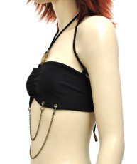 画像3: KAYO - Anime Clothing ブラトップ「Diamond Mini Chain Bra / ブラック」 (3)