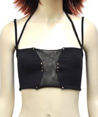 画像1: KAYO - Anime Clothing ブラトップ「Mesh Bra / ブラック」 (1)