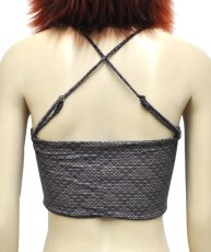 画像4: KAYO - Anime Clothing ブラトップ「DMT Pyramid Print Mini Bra / グレー×ピンク」 (4)