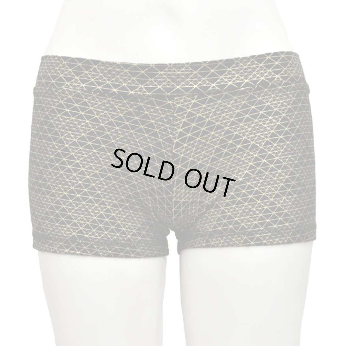画像2: KAYO - Anime Clothing  ショートパンツ「DMT Pyramid Pront Shorts / ブラック×ゴールド」 (2)
