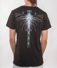 画像1: PLAZMA メンズTシャツ「Electrofly / ダークブラウン」 (1)