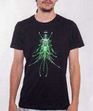 画像2: PLAZMA メンズTシャツ「Electrofly / ブラック」 (2)