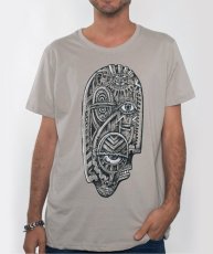 画像1: PLAZMA メンズTシャツ「Maska / サンド」 (1)