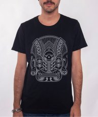 画像1: PLAZMA メンズTシャツ「Aztec / ブラック」 (1)