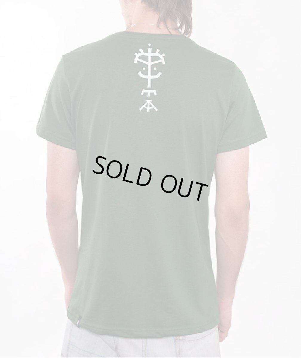 画像2: PLAZMA メンズTシャツ「Afrik / オリーブ」 (2)