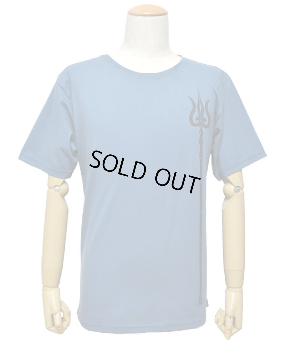 画像3: Digital Shiva Power オフィシャル・メンズTシャツ「Trishula/ブルー」 (3)