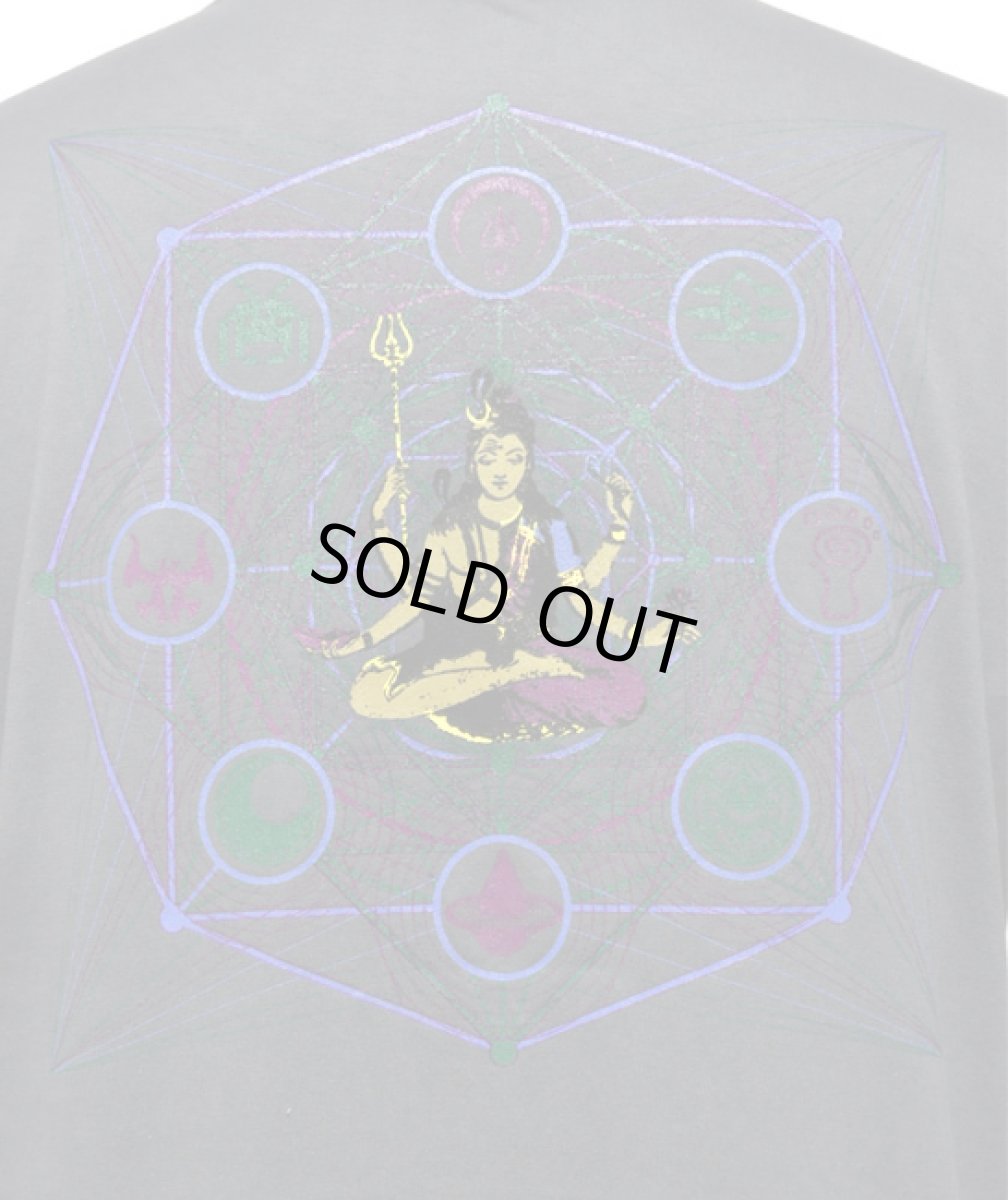 画像2: Digital Shiva Power オフィシャル・メンズTシャツ「Parvati & Shiva/グレー」 (2)