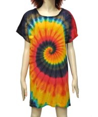 画像1: GRATEFUL TIE-DYE FACTORY レディース・チュニックワンピース (1)