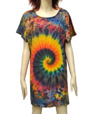 画像1: GRATEFUL TIE-DYE FACTORY レディース・チュニックワンピース (1)