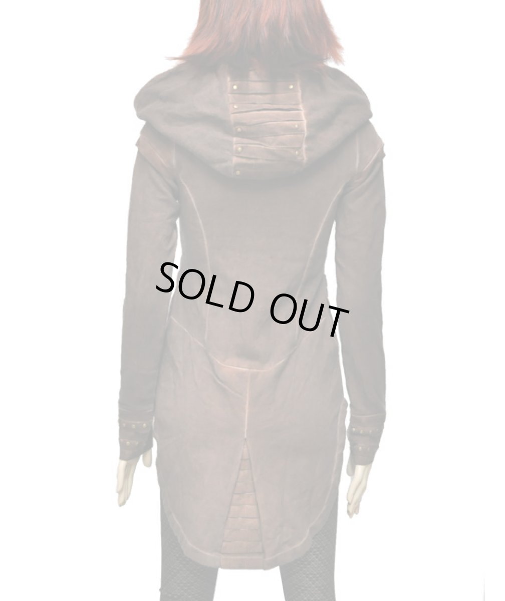 画像5: KAYO - Anime Clothing レディース・パーカー「New Pixie Pleated Jacket/ウォッシュブラウン」 (5)