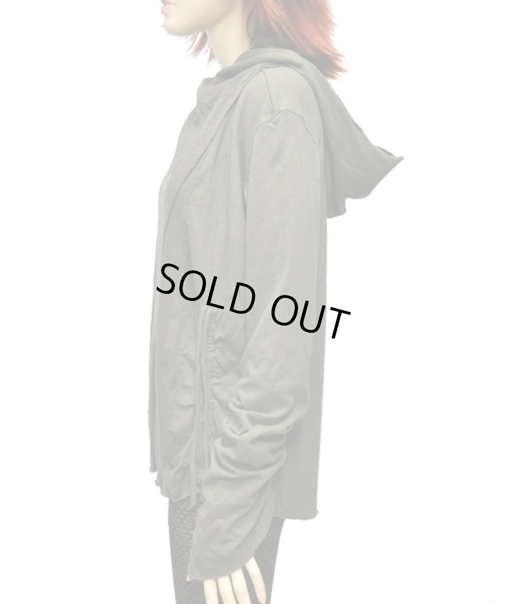 画像3: KAYO - Anime Clothing リバーシブル・カーディガンジャケット「New Pixie Reversible string cardigan jacket/オリーブ&カーキ」 (3)